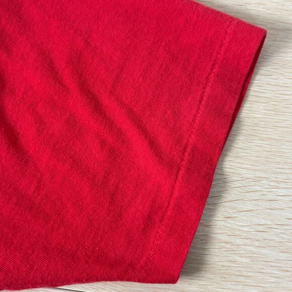 Vintage 90s Red Nebraska Huskers Cornhuskers Single Stitch Graphic T-Shirt M - Picture 4 of 8